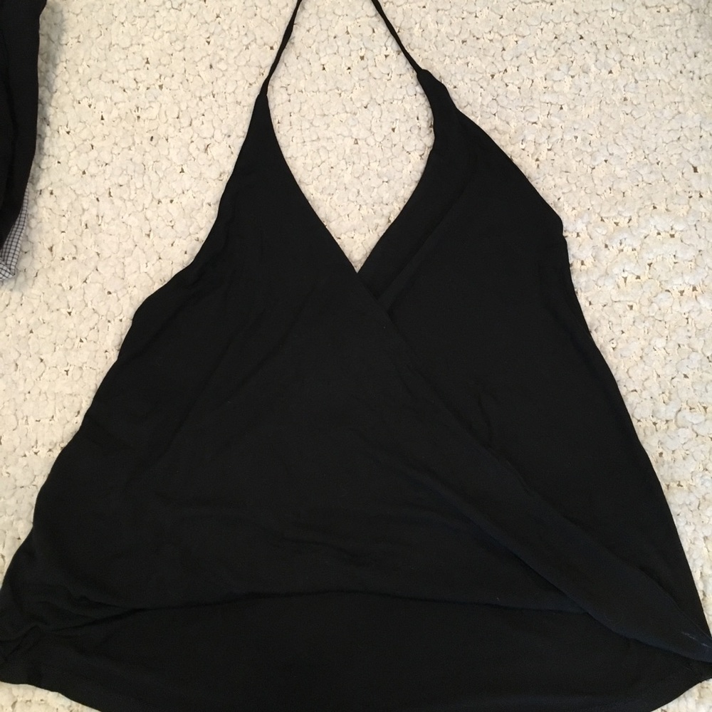 Black halter top